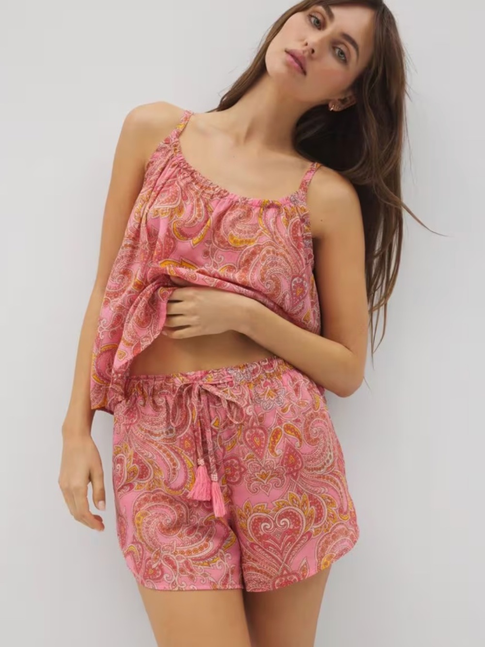 Cotton Voile Pajama XS Paisley NWT